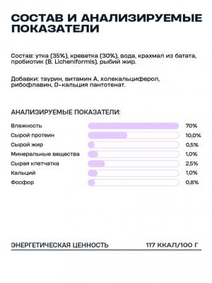 Wellement 0,08кг Утка с креветкой кремовый топпинг для кошек фото Wellement 0,08кг Утка с креветкой кремовый топпинг для кошек фото