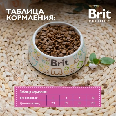 Brit Premium Dog 3кг Adult Small курица сухой корм для взрослых собак мелких пород (1–10кг) (49905) фото