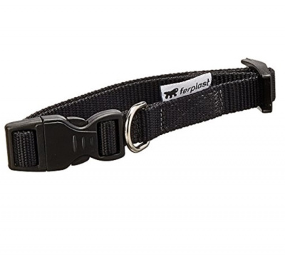 Ошейник (Ferplast) Club 15мм*44см, нейлон черный фото