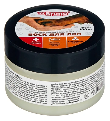 Воск (Mr.Bruno) 0,1л для лап фото Воск (Mr.Bruno) 0,1л для лап фото