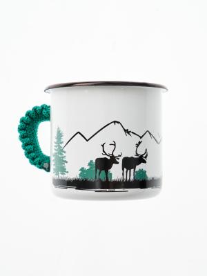 Кружка Территория Олени, эмалированная сталь, 400 мл