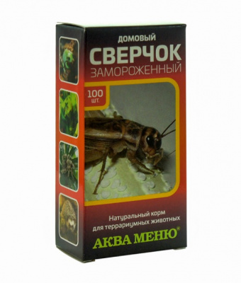 Аква Меню Сверчок 100шт, 0,035-0,04кг свежемороженный корм для рептилий (коробка) Аква Меню Сверчок 100шт, 0,035-0,04кг свежемороженный корм для рептилий (коробка)