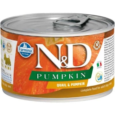 Farmina (Фармина) N&D 0,14кг консерва с тыквой и перепел для собак мини (102345) фото
