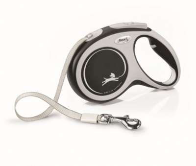 Рулетка Флекси New Comfort L ремень 5м до 60кг черный