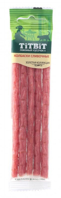 TiTBiT 0,16кг Золотая коллекция колбаски Сливочные д/кошек АКЦИЯ