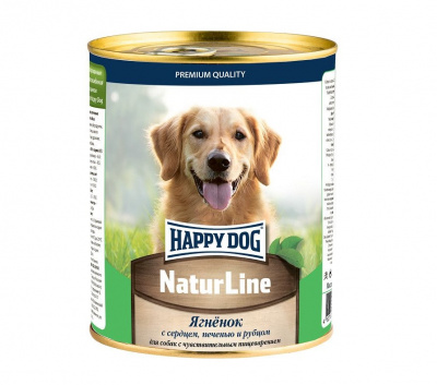 Happy Dog Natur Line 0,97кг телятина, сердце, печень, рубец консервы для собак (741008) фото