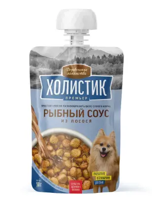 Деревенские лакомства 0,09кг Холистик Премьер Рыбный соус из лосося для собак (арт.76051370) фото