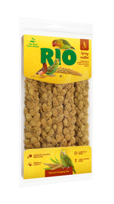 Rio 0,1кг Сенегальское просо в колосьях лакомство для всех видов птиц Rio 0,1кг Сенегальское просо в колосьях лакомство для всех видов птиц