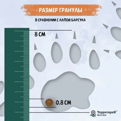 ТерриториЯ Кавказ 2,5кг индейка с морошкой сухой для взрослых собак мелких пород (560193) фото