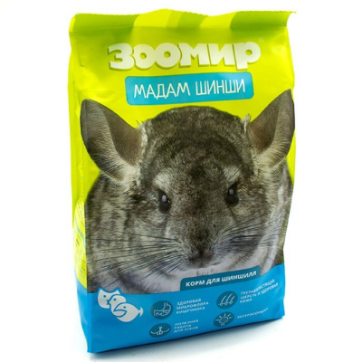 Зоомир Мадам Шинши 0,8кг для шиншилл пакет (124007)
