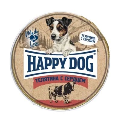 Happy Dog Natur Line 0,125кг телятина с сердцем паштет для собак  Happy Dog Natur Line 0,125кг телятина с сердцем паштет для собак  фото