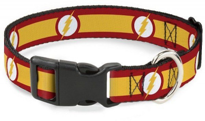 Ошейник (Buckle-Down) Флэш мультицвет с пластиковой застёжкой 28-43 см