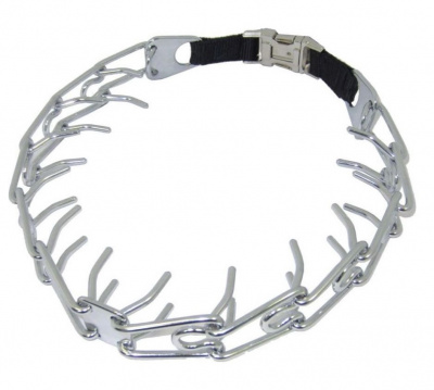 Ошейник Каскад  строгий хром с пряжкой 4,0мм 60см