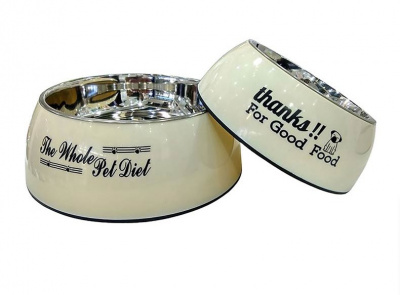 Подставка Догман пластиковая с двумя метал. мисками на резинке 0,48л Подставка Догман пластиковая с двумя метал. мисками на резинке 0,48л