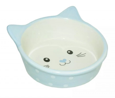 Миска (Догман) Кошачья мордочка керамическая, 0,23л Миска (Догман) Кошачья мордочка керамическая, 0,23л