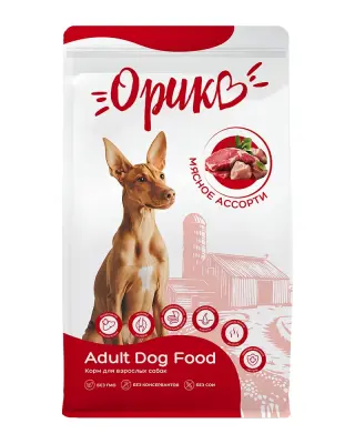 Орико 2,5кг мясное ассорти корм для собак (407811) фото