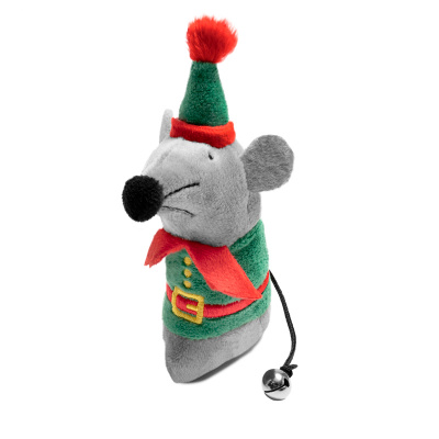 Игрушка (GiGwi) 85060 Серая мышка для кошек, серия X-mas TALES, 15 см  Игрушка (GiGwi) 85060 Серая мышка для кошек, серия X-mas TALES, 15 см