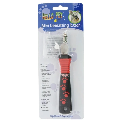 Колтунорез (Hello Pet) 2308111N бок. мини, 11 лезвий прям. фото