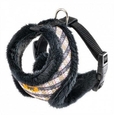 Шлейка Ферпласт Nikita Fur XS клетка с мехом (шея 20см; грудь 26-38см), 15мм Шлейка Ферпласт Nikita Fur XS клетка с мехом (шея 20см; грудь 26-38см), 15мм
