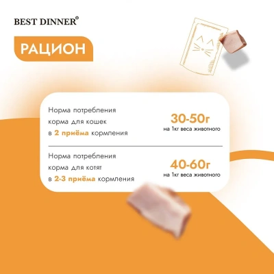 Best Dinner Мясные деликатесы 0,085кг суфле с индейкой (для взрослых и котят с 6 месяцев) для кошек (263556) фото Best Dinner Мясные деликатесы 0,085кг суфле с индейкой (для взрослых и котят с 6 месяцев) для кошек (263556) фото
