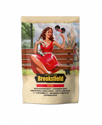 Brooksfield Kitten Chicken 0,085кг цыпленок в соусе влажный для котят фото