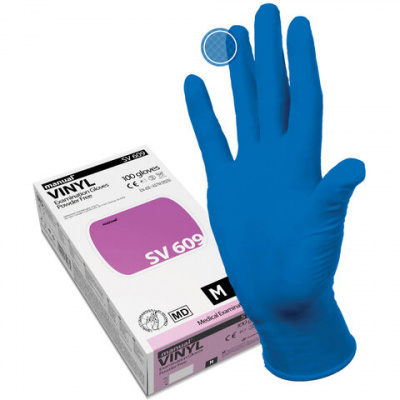 Перчатки (Manual) (SV609) виниловые нестерильные неопудренные, M фото