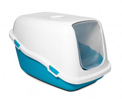 Туалет (Triol) P920 закрытый для кошек, синий, 570*390*350мм Туалет (Triol) P920 закрытый для кошек, синий, 570*390*350мм
