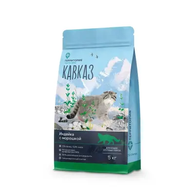ТерриториЯ Кавказ 5кг Индейка с морошкой для кошек крупных пород
