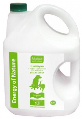 Шампунь (Пчелодар) с медом и облепихой для животных (концентрат 4:1) 5 литров