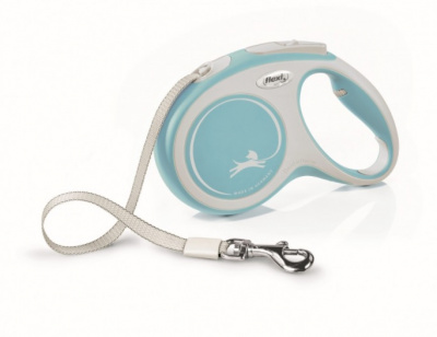 Рулетка Флекси New Comfort М ремень 5м до 25кг голубой