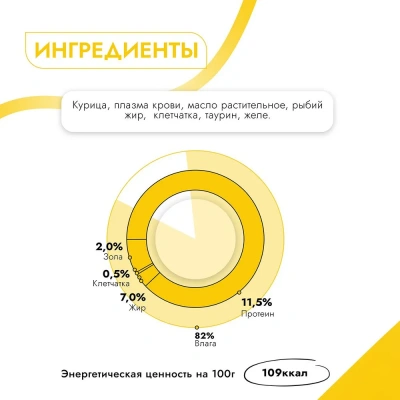 Best Dinner High Premium 0,1кг натуральная курица для кошек  фото