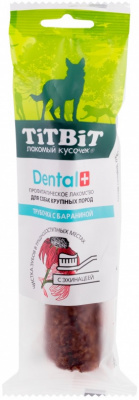 TiTBiT  DENTAL +  0,04кг трубочка с бараниной для собак крупных пород