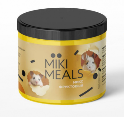 Микимилс (Mikimeals) 0,15кг Фруктовый микс для грызунов, банка (565008) фото