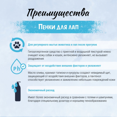Пенка (ТерриториЯ) Морская пена для лап, 150 мл фото Пенка (ТерриториЯ) Морская пена для лап, 150 мл фото