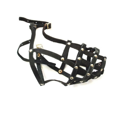 Намордник (PerseiLine) кожаный №4 (стаффорд) 