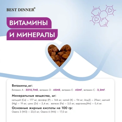 Best Dinner Vet Profi Urinary 0,085кг (диета при мочекаменной болезни) курица кусочки в соусе влажный для кошек (403486) фото Best Dinner Vet Profi Urinary 0,085кг (диета при мочекаменной болезни) курица кусочки в соусе влажный для кошек (403486) фото