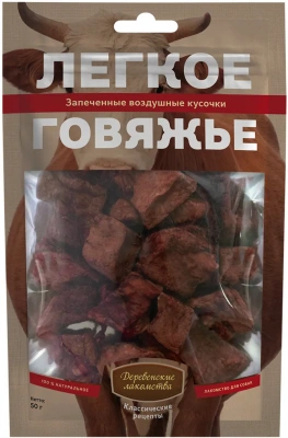 Деревенские Лакомства 0,050кг легкое говяжье для собак (72500057) фото Деревенские Лакомства 0,050кг легкое говяжье для собак (72500057) фото