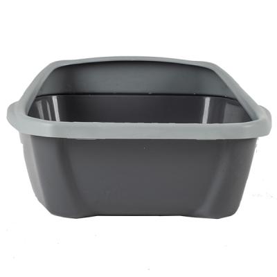 Туалет Сибирская кошка Евро глубокий с бортиком (44х32х16) телегрей фото