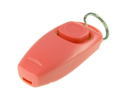 Кликер-свисток (ZooOne) с кольцом (красный) фото
