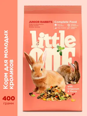 Little One 0,4кг Корм для молодых кроликов фото