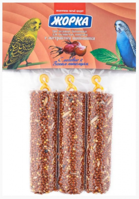 Жорка 0,15кг медовые батончики с Экстрактом шиповника для волнистых попугаев (3шт) фото