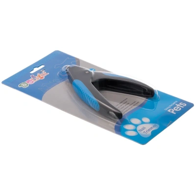 Когтерез-гильотина (DeLIGHT) с малым отверстием пластиковые прорезиненные ручки  3781 /12/ фото