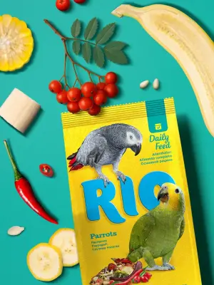Rio 1кг корм для крупных попугаев основной рацион фото