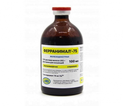 Ферранимал- 75 100мл (уп- 35фл) (ЛИЦЕНЗИЯ) фото