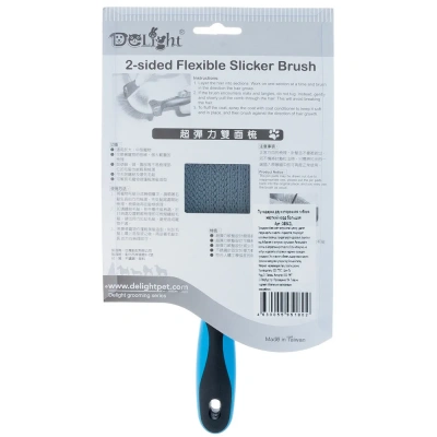 Пуходерка (DeLIGHT) двухсторонняя гибкая жёсткий корд большая  36842L фото