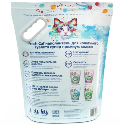 Наполнитель (FRESH CAT) Морской бриз 5л фото