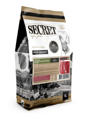 Секрет (Secret) Life Force 15кг сухой утка для собак всех пород (24802)