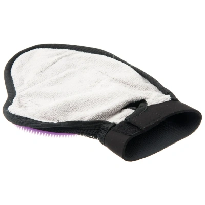 Рукавица (ZooOne) 3009 силиконовая на руку большая фиолетовая фото