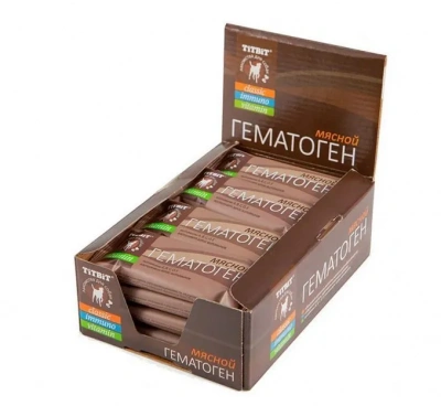 TiTBiT 0,035кг гематоген мясной vitamin 1шт.  фото