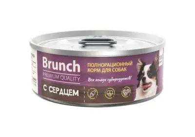 422101003 Корм влажный полнорационный для собак Brunch "с сердцем", 100 г